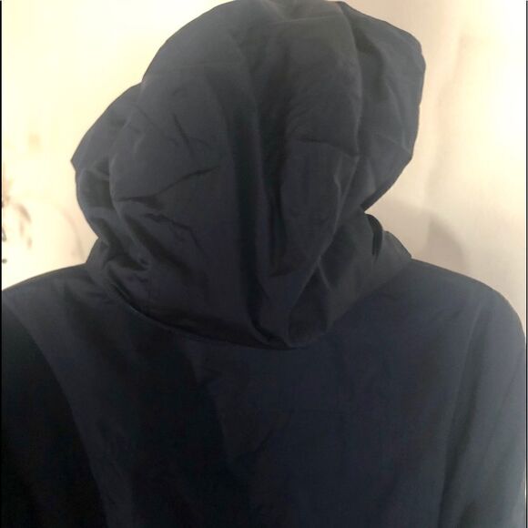 Hilary Radley Black Lightweight Hooded Jacket SZ L - Picture 7 of 8